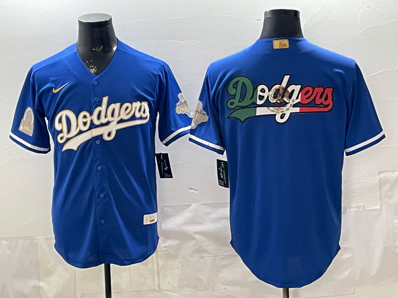Men Los Angeles Dodgers blank blue Game Nike MLB Jersey 0404008